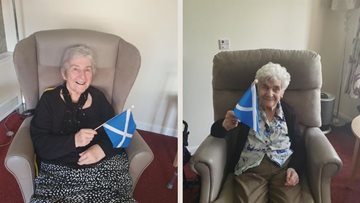 Wallyford care home supports Scotland in the Euros